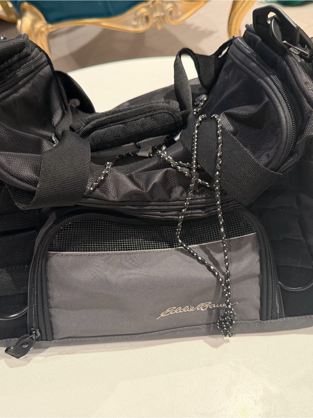 Eddie Bauer Men's Black Travel Duffel Bag 16 inch
